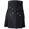 NEW FASHION BLACK CARGO UTILITY KILT